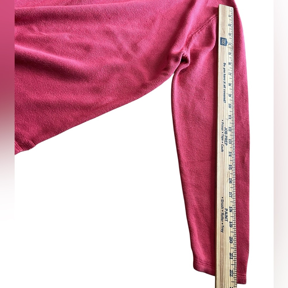 Eddie Bauer Women's women’s size medium Raspberry Sweater - Picture 5 of 6